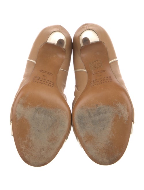 Maison Margiela Leather Colorblock Pattern Boots