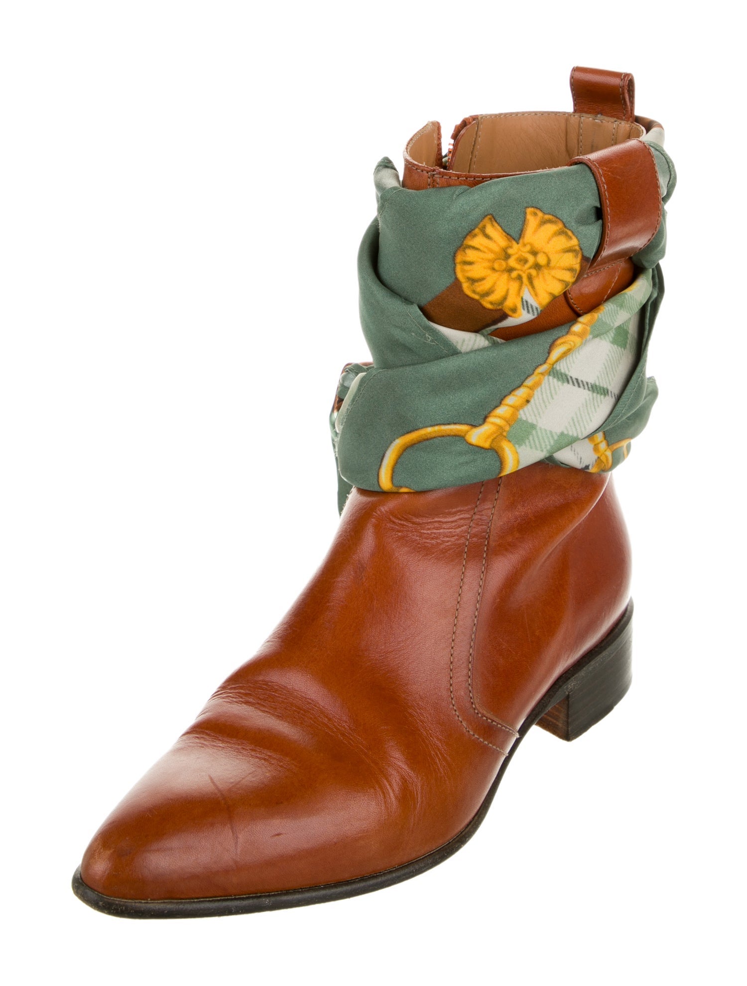 Maison Margiela Leather Printed Boots