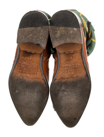 Maison Margiela Leather Printed Boots