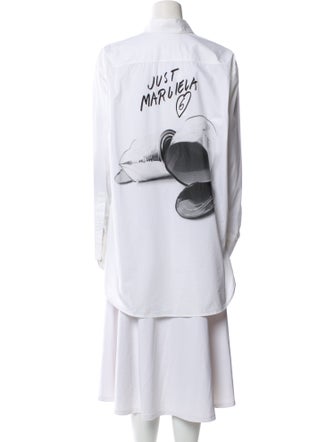 MM6 Maison Margiela 2020 Long Sleeve Button-Up Top