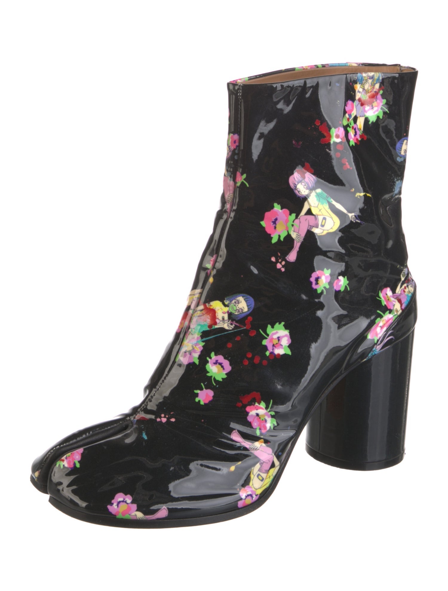 Maison Margiela Tabi Boots Patent Leather Boots