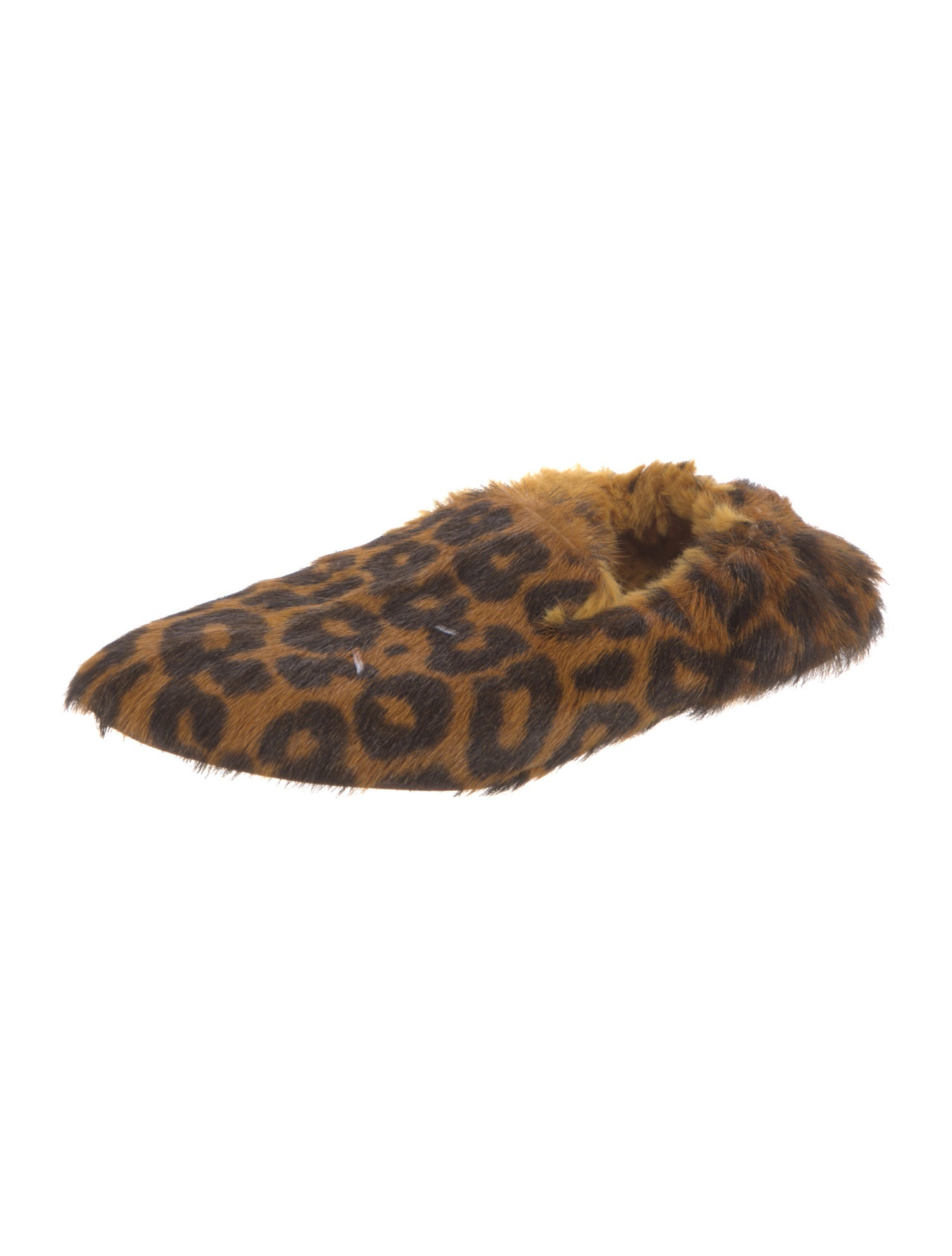 Maison Margiela Ponyhair Animal Print Ballet Flats