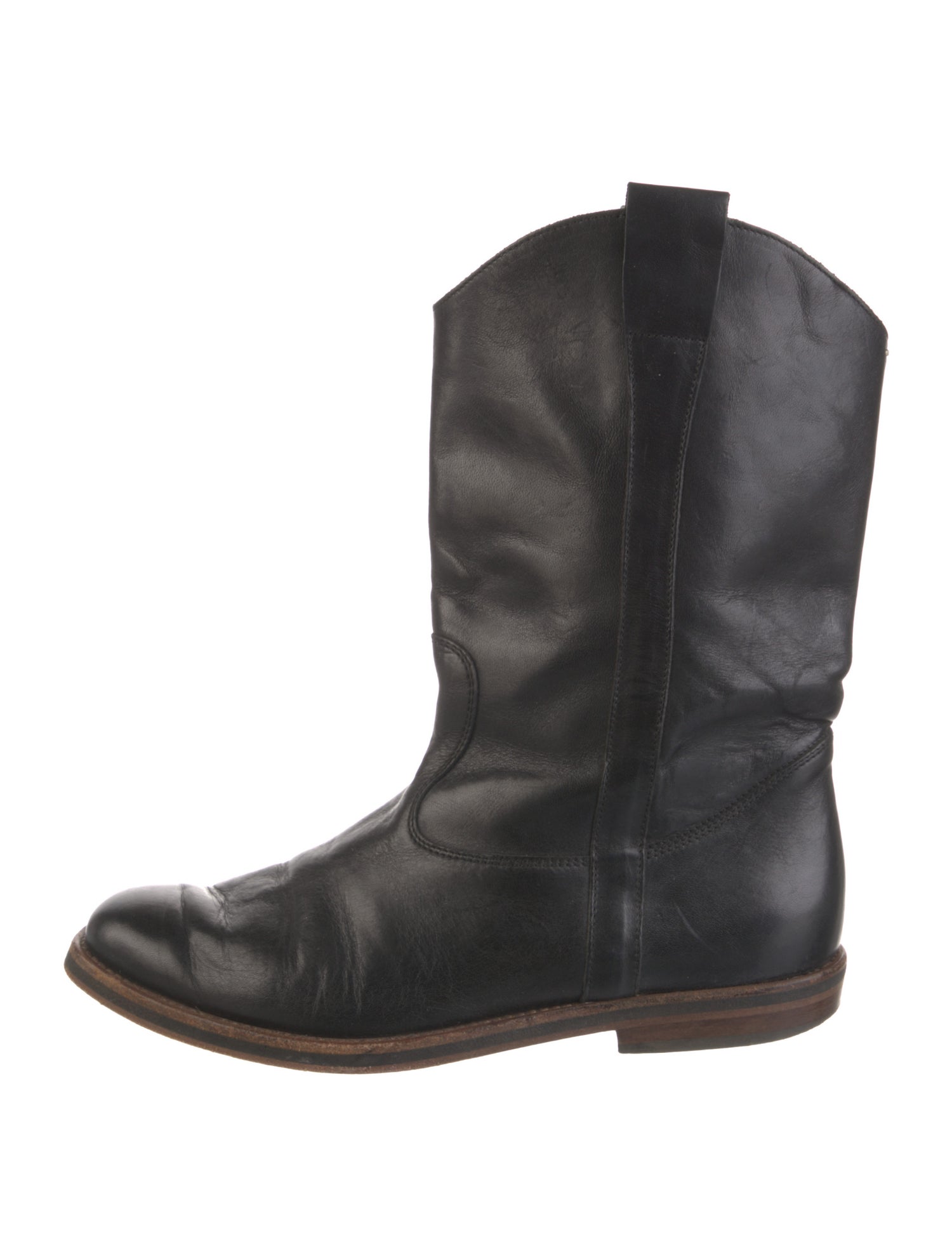 Maison Margiela Leather Western Boots