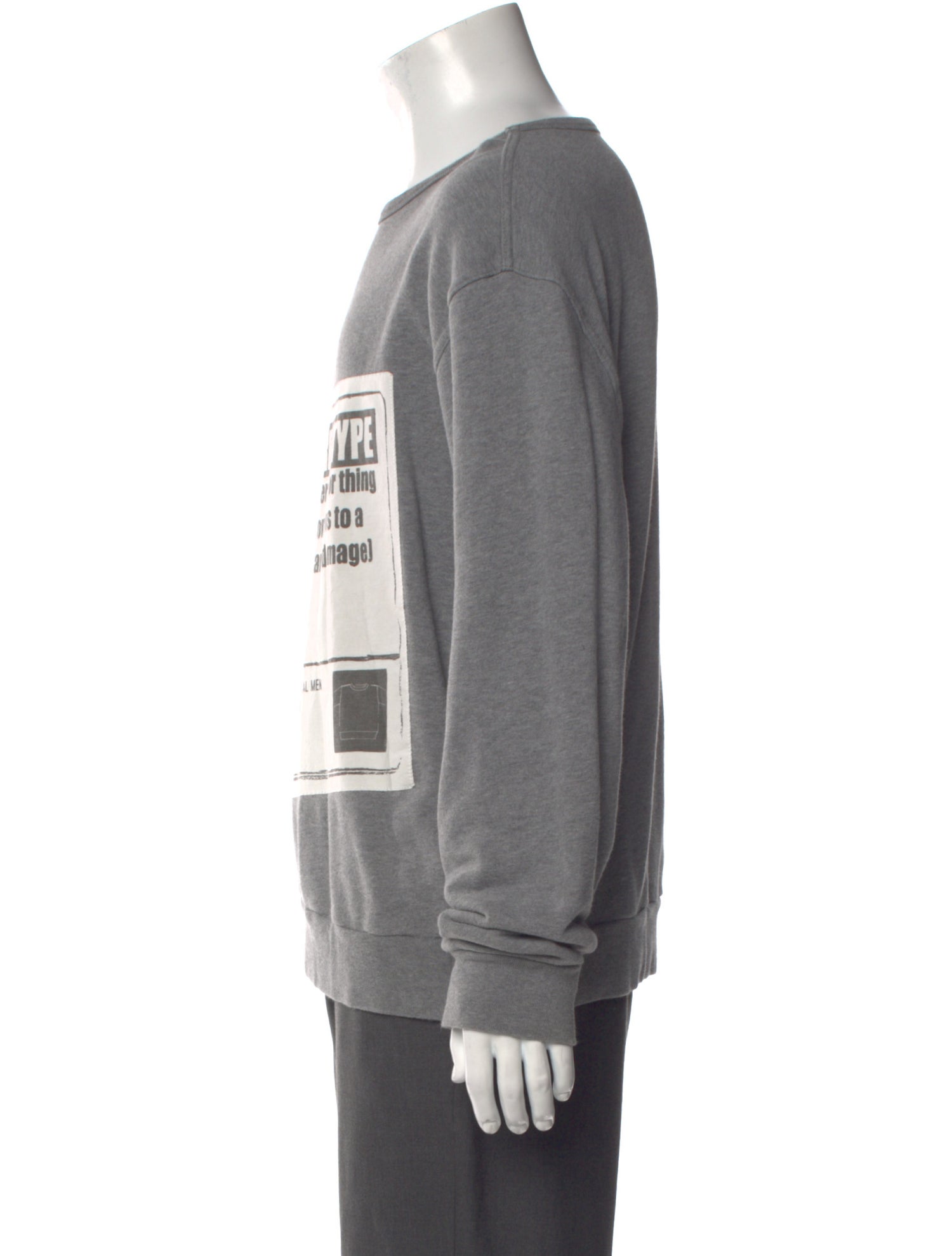 Maison Margiela 2018 Graphic Print Pullover Sweatshirt