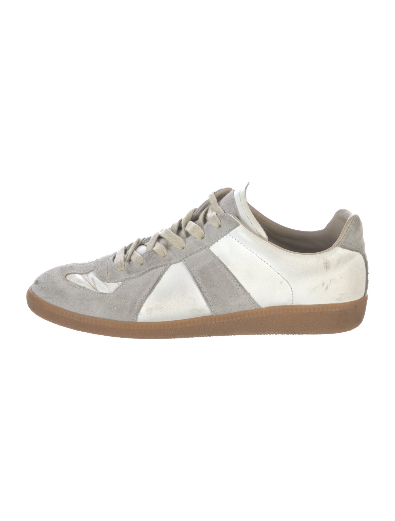Maison Margiela Leather Printed Sneakers