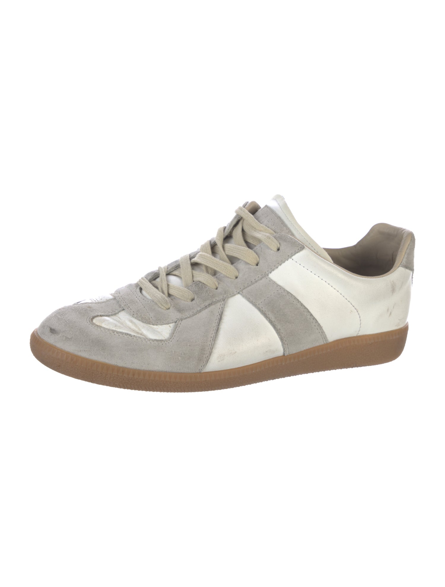 Maison Margiela Leather Printed Sneakers