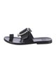 Maison Margiela Leather Crystal Embellishments Slides