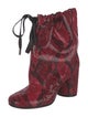 Maison Margiela Leather Animal Print Boots