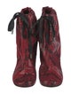 Maison Margiela Leather Animal Print Boots