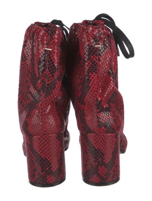 Maison Margiela Leather Animal Print Boots