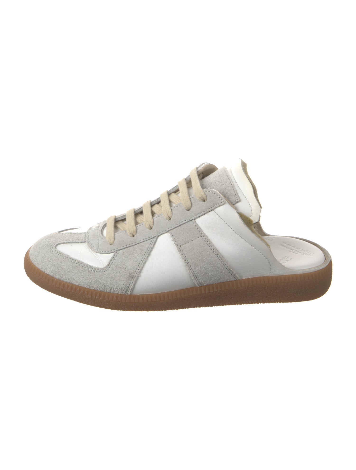 Maison Margiela Suede Colorblock Pattern Sneakers