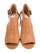 Maison Margiela Leather Cutout Accent T-Strap Pumps