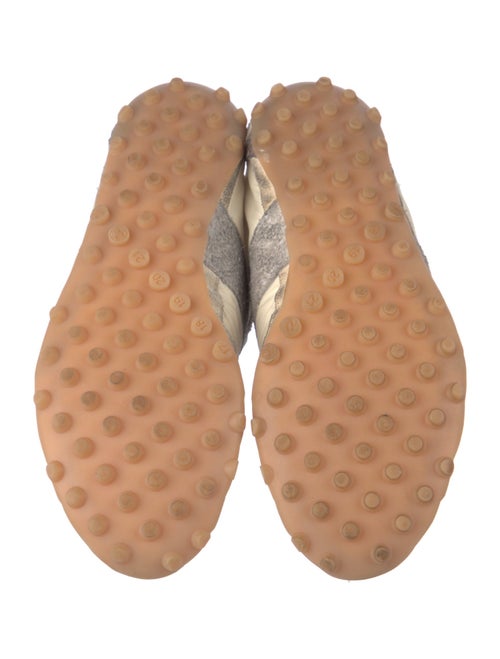 Maison Margiela Leather Colorblock Pattern Sneakers