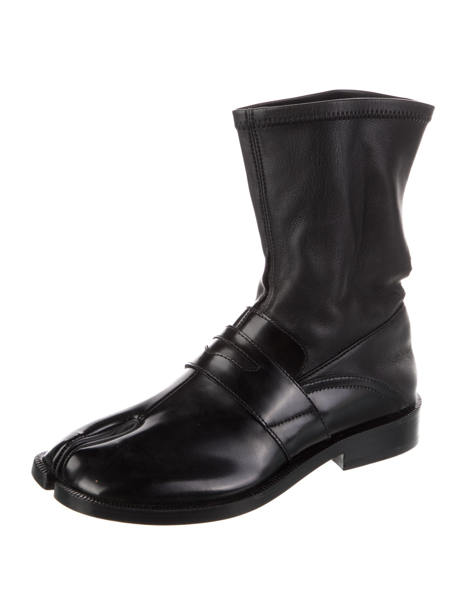 Maison Margiela Leather Combat Boots