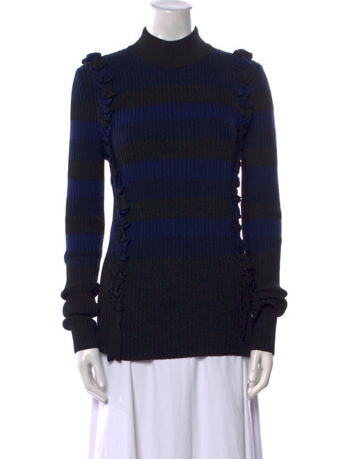Maison Margiela 2017 Stripe Mock Neck Sweater