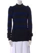 Maison Margiela 2017 Stripe Mock Neck Sweater