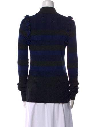 Maison Margiela 2017 Stripe Mock Neck Sweater