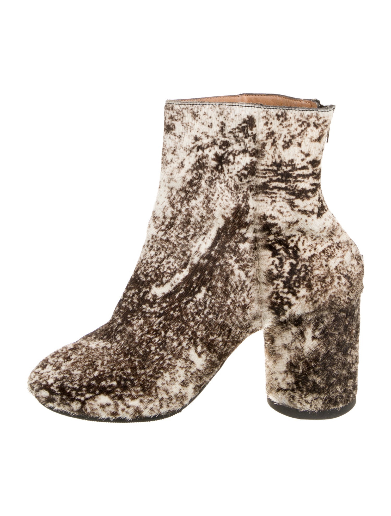 Maison Margiela Ponyhair Animal Print Boots