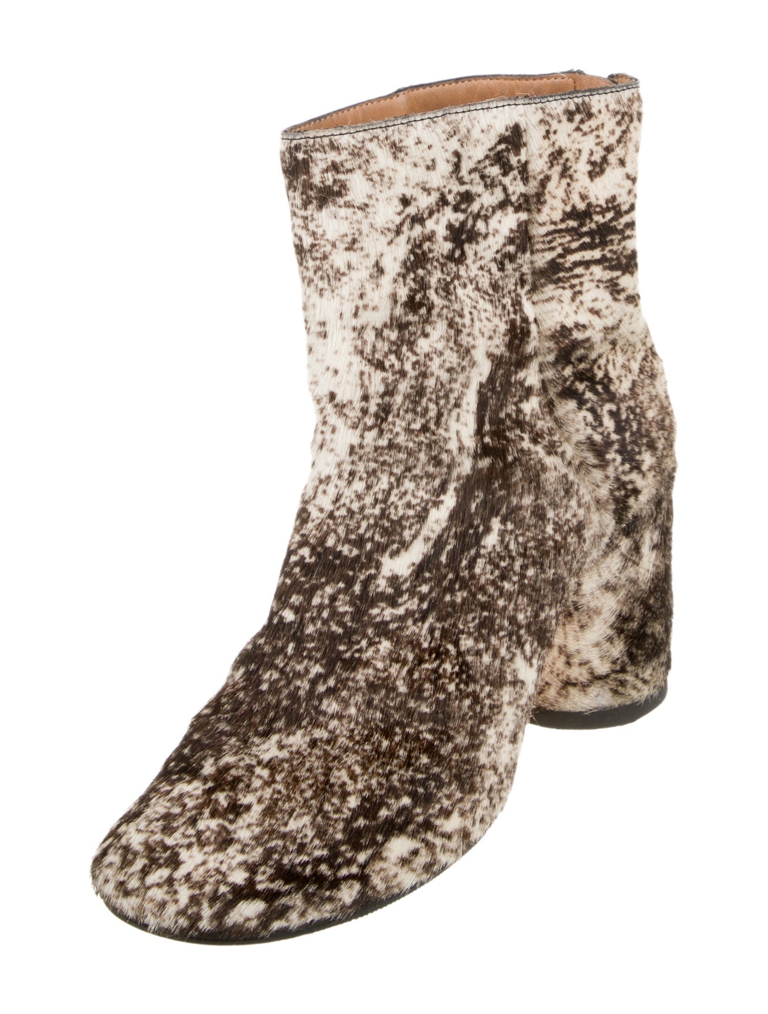 Maison Margiela Ponyhair Animal Print Boots
