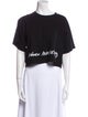 MM6 Maison Margiela Crew Neck Short Sleeve Crop Top