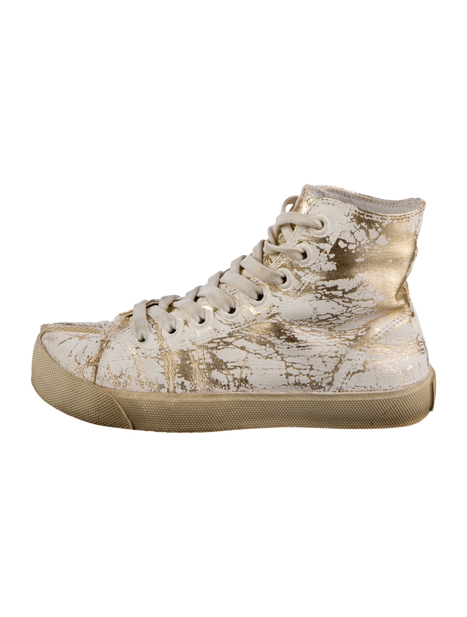 Maison Margiela Leather Printed Sneakers