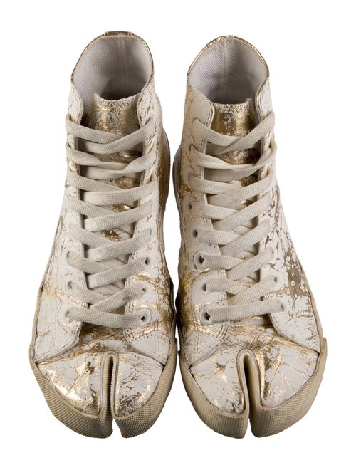 Maison Margiela Leather Printed Sneakers