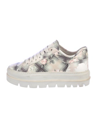 Maison Margiela Leather Striped Sneakers