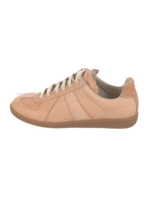 Maison Margiela Suede Colorblock Pattern Sneakers