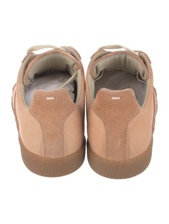 Maison Margiela Suede Colorblock Pattern Sneakers