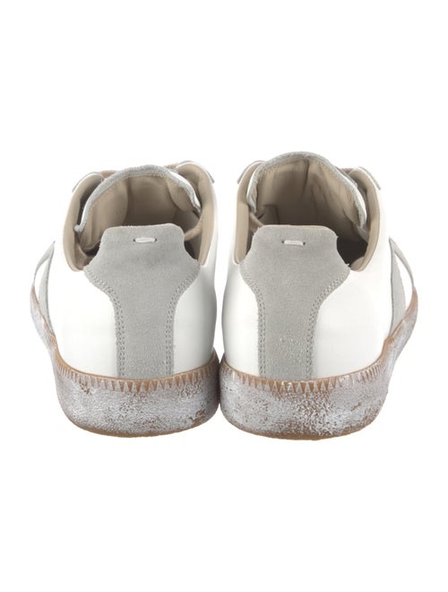 Maison Margiela Leather Colorblock Pattern Sneakers