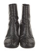 Maison Margiela Leather Studded Accents Lace-Up Boots