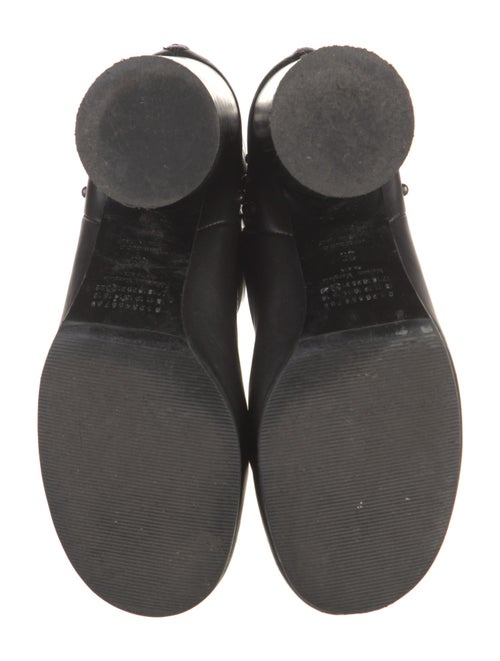 Maison Margiela Leather Studded Accents Lace-Up Boots