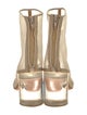 Maison Margiela Mesh Leather Trim Embellishment Boots
