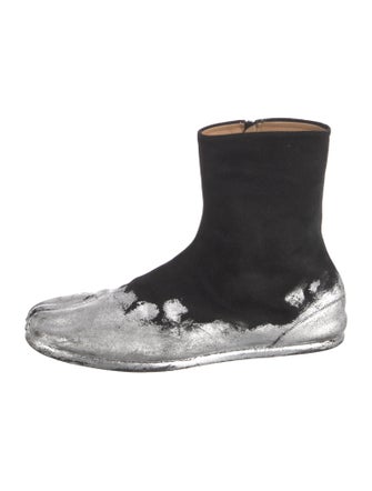 Maison Margiela Suede Glitter Accents Boots