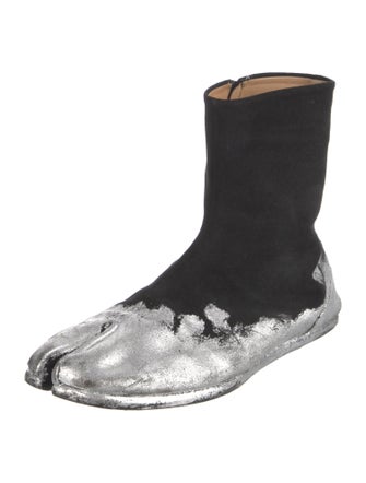 Maison Margiela Suede Glitter Accents Boots
