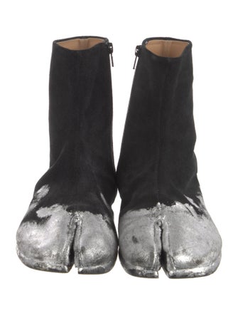 Maison Margiela Suede Glitter Accents Boots