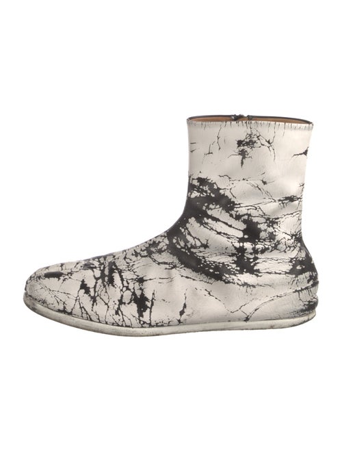 Maison Margiela Leather Printed Boots
