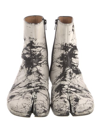 Maison Margiela Leather Printed Boots