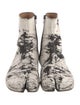 Maison Margiela Leather Printed Boots
