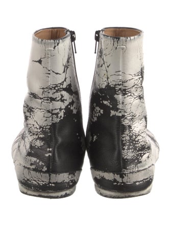 Maison Margiela Leather Printed Boots