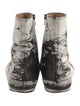 Maison Margiela Leather Printed Boots