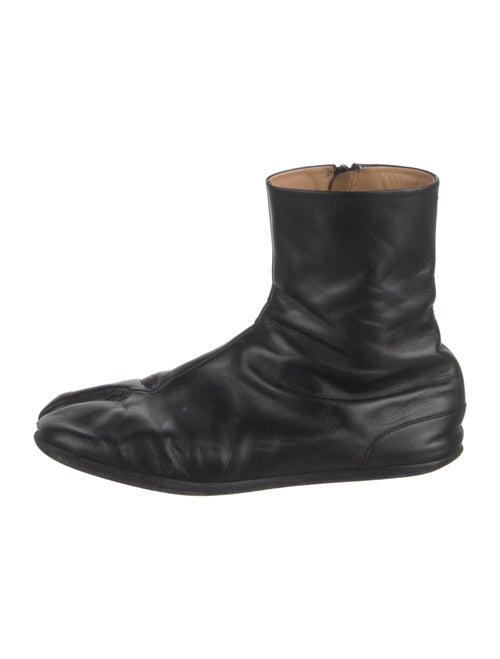Maison Margiela Leather Cutout Accent Boots