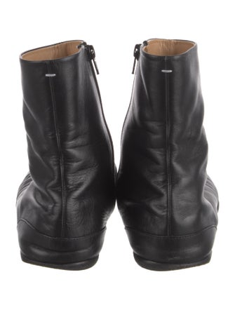 Maison Margiela Leather Cutout Accent Boots