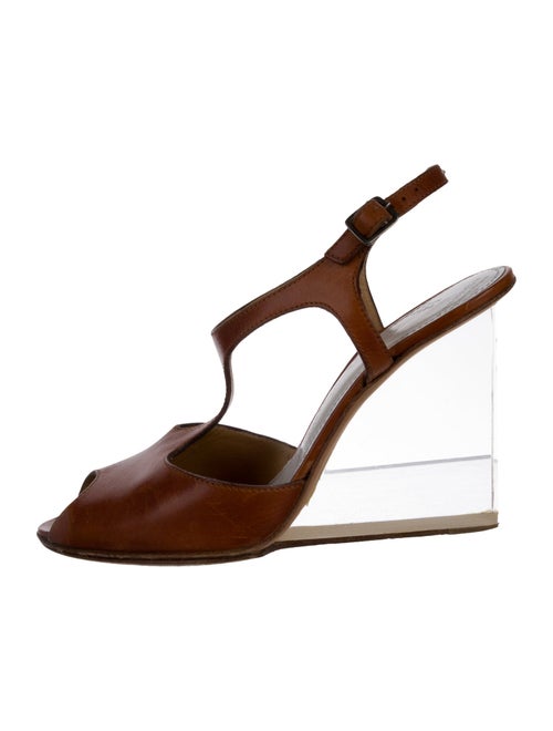 Maison Margiela Leather T-Strap Sandals