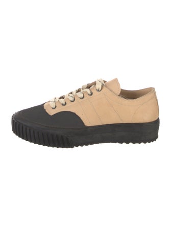 Maison Margiela Canvas Whipstitch Trim Sneakers