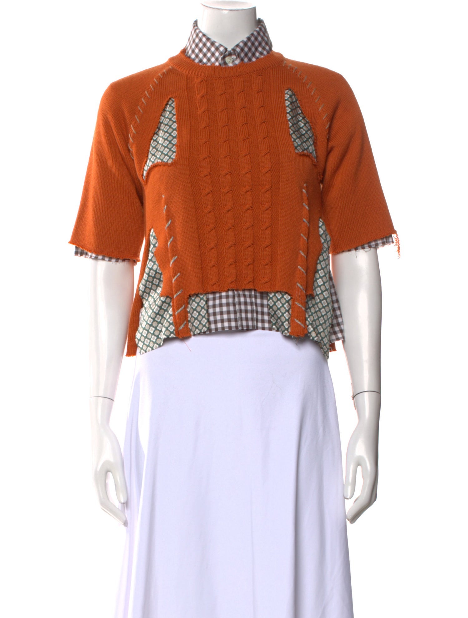 Maison Margiela 2023 Printed Crop Top