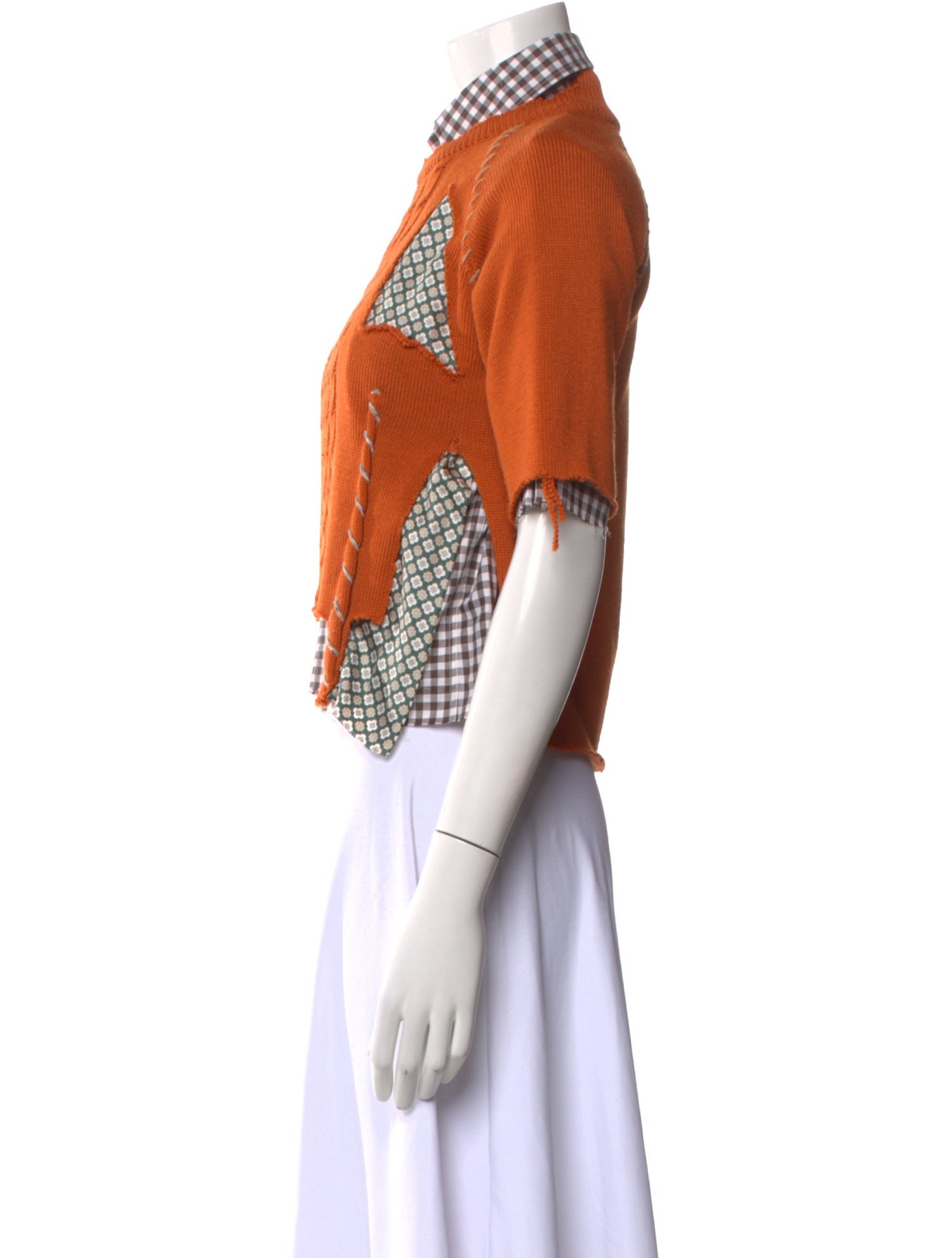 Maison Margiela 2023 Printed Crop Top