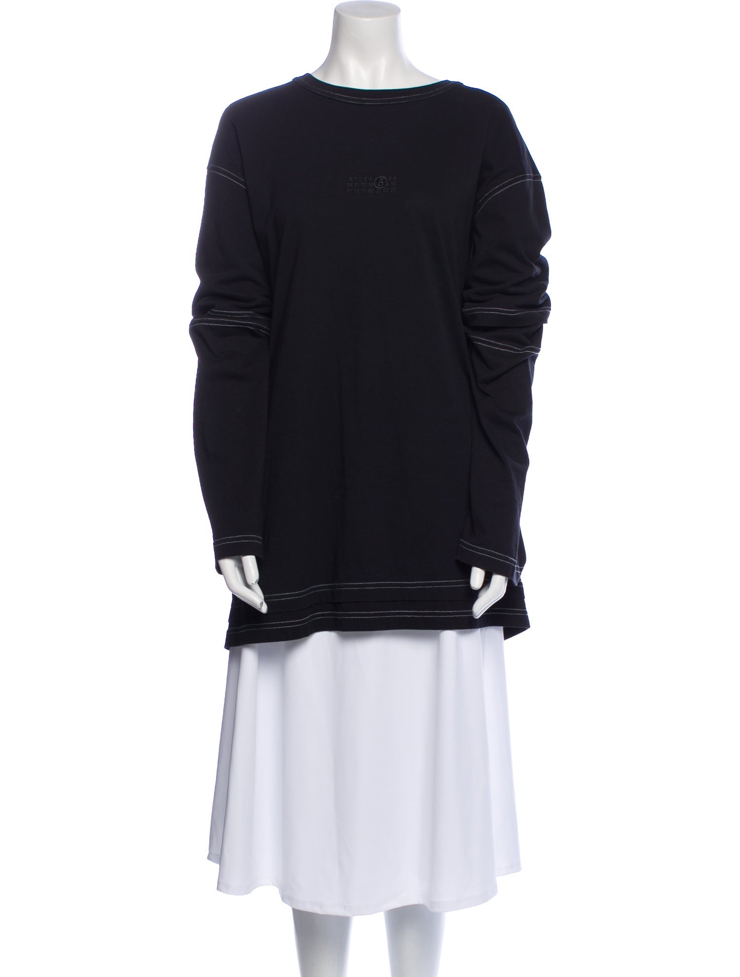 MM6 Maison Margiela 2024 Bateau Neckline Sweatshirt