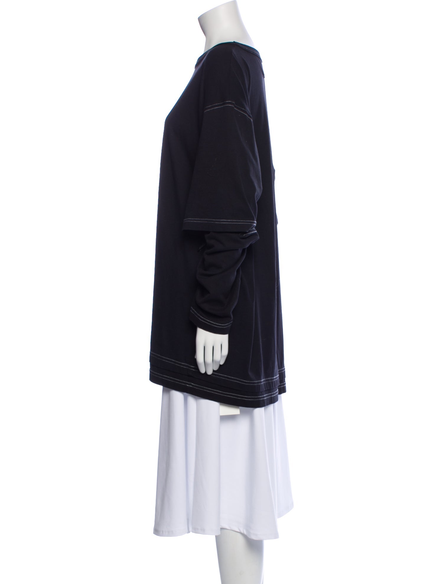 MM6 Maison Margiela 2024 Bateau Neckline Sweatshirt