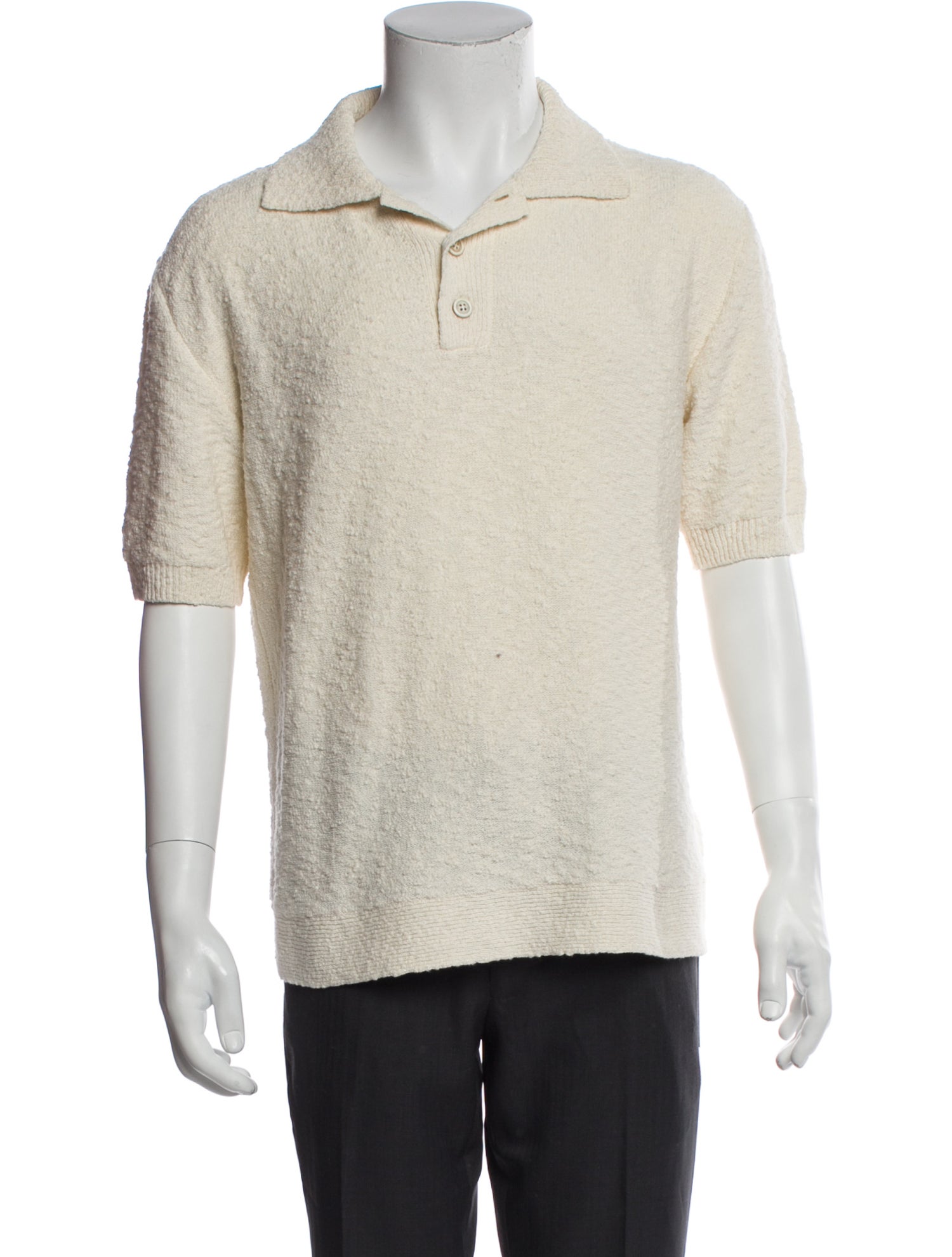 Maison Margiela Collar Short Sleeve Polo Shirt